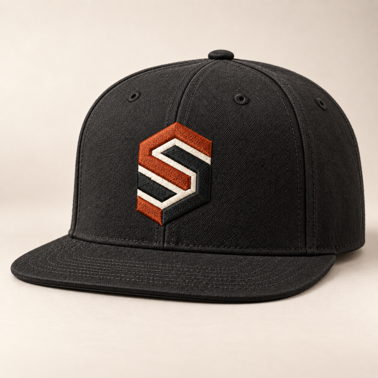 Charcoal flat-bill hat with embroidered Southern Set SS logo